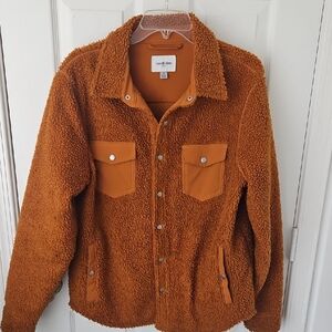 Cozy Brown Sherpa Jacket SZ M